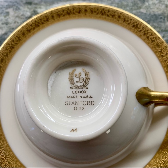 Lenox Stanford China Footed Cup and Saucer, one set, vintage - Picture 9 of 11